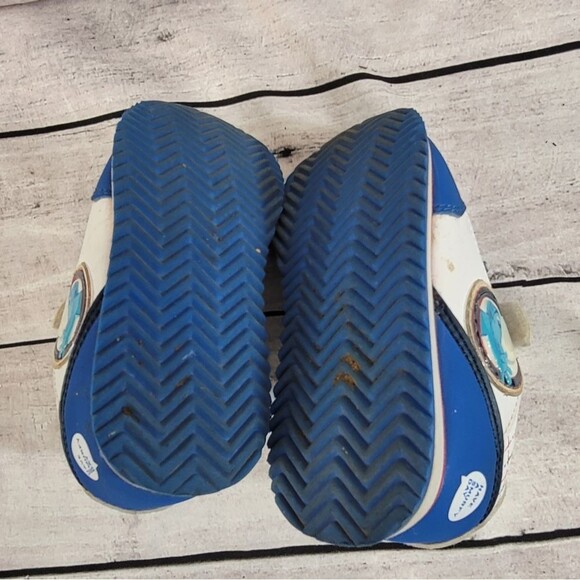 Smurf Sneakers Velcro Straps Kids Size 8 - Picture 6 of 11